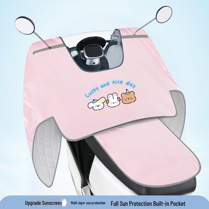 Electric Motorcycle Windproof Waterproof Sunshade Cover