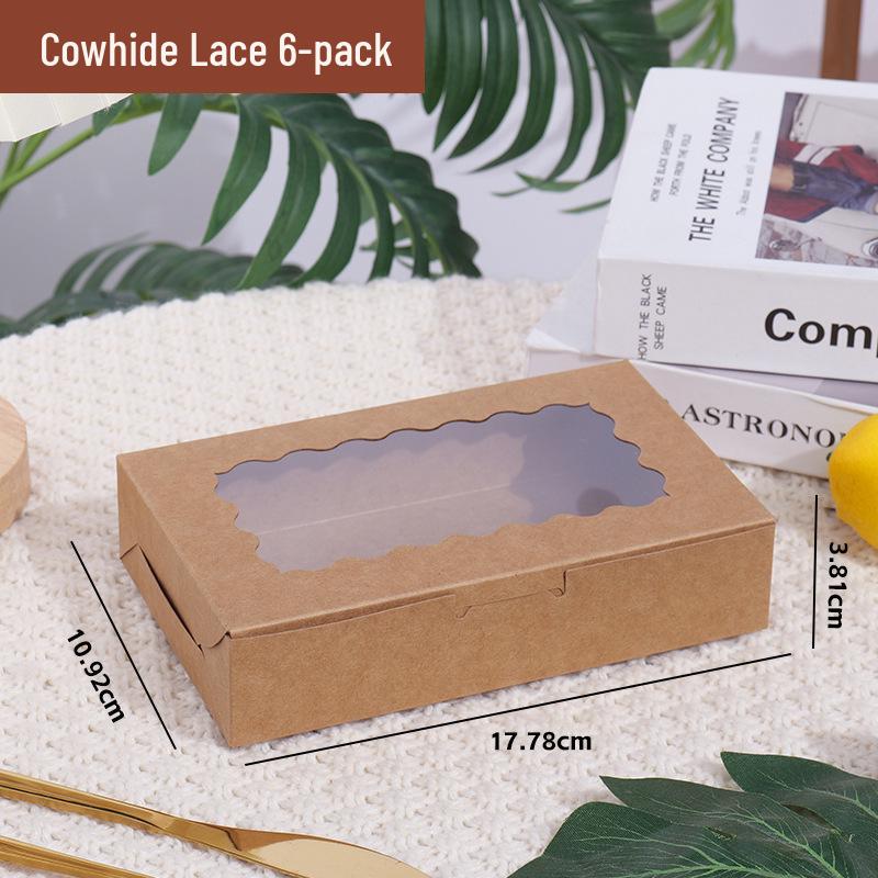 Transparent Window Cake, Muffin, and Cupcake Box for Packaging and Takeout