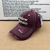 Simple and Old Washed Letter Embroidery Baseball Cap, Ripped Edging Cap, Men's and Women's Versatile Sun Hat