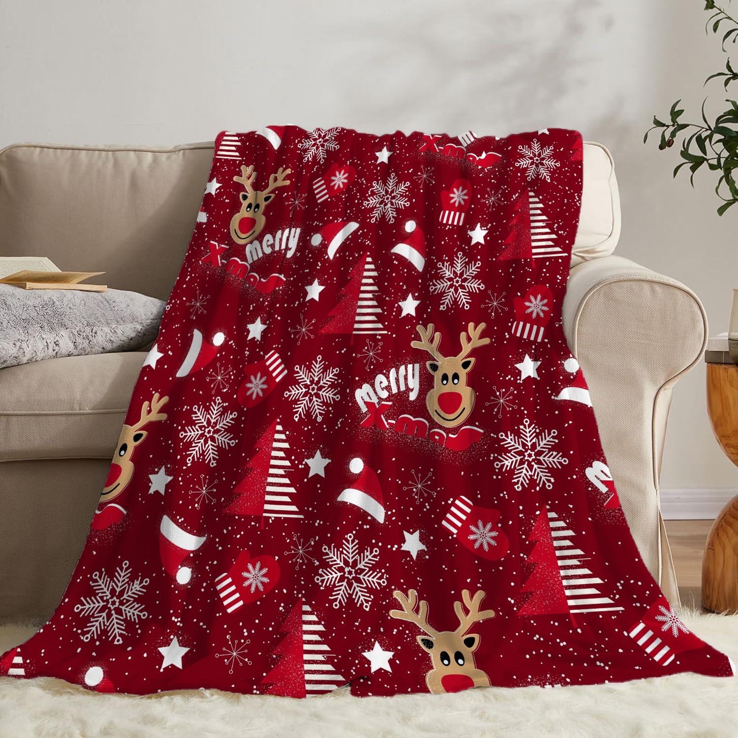 

Рождественский креативный плед из фланели с принтом, супермягкий, уютный, для дивана, для сна, домашний плед, идеальный домашний подарок для нее 30x40in