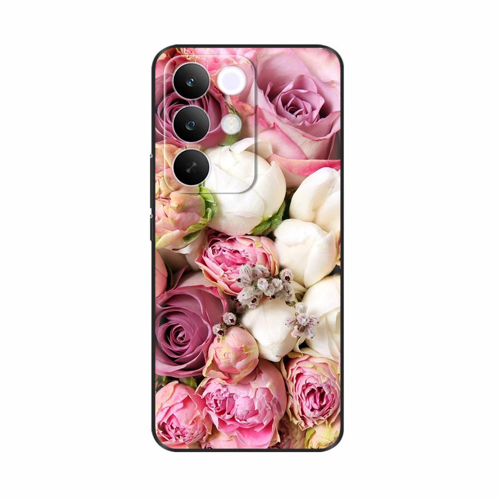 For OPPO Realme C85 5G Case Flower Soft Matte Silicone Back Cover For Realme 15x RealmeC85 C 85 4G 5G Full Phone Shell Fundas