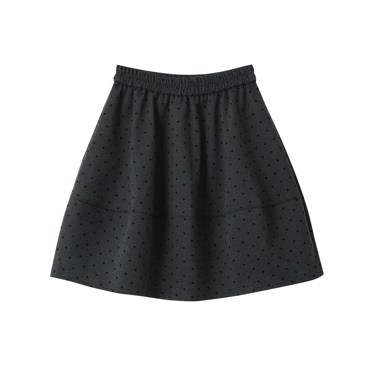 Korean Style High Waist Slimming Woolen Bud Skirt - Versatile Mid-Length and Fluffy (11007) One Size