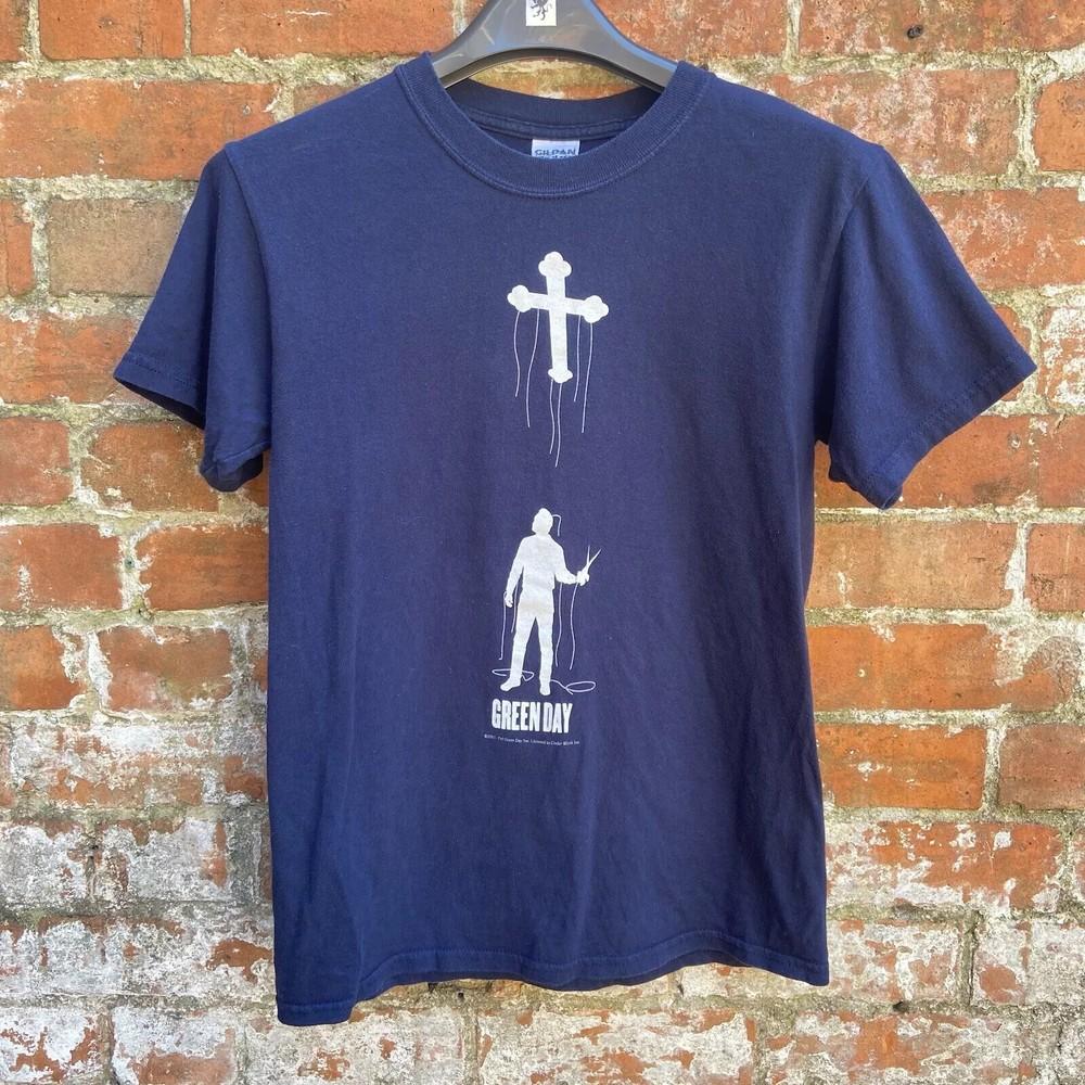 Vintage Style Green Day Puppet Reprint 2005 Punk Rock Crucifix S-4XL Unisex T-Shirt
