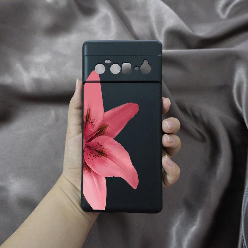 

Чехол для телефона с принтом цветов Лилии и Гибискуса для Google Pixel 9 Pro XL 8 Pro 8A 7 6A 5G Милые Цветочные Растения Прозрачный Мягкий ТПУ Чехол Fundas Pixel 8Pro