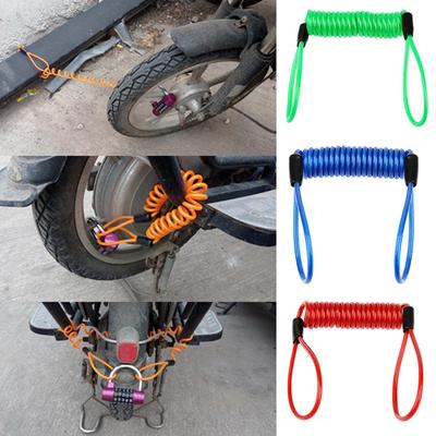 1.2m cable bicycle lock rope anti-theft Motorbike Disc Lock Security Reminder ZH
