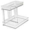 Double Layers Desktop Storage Rack Modern   Makeup Shelf   for Vanity Bathroom