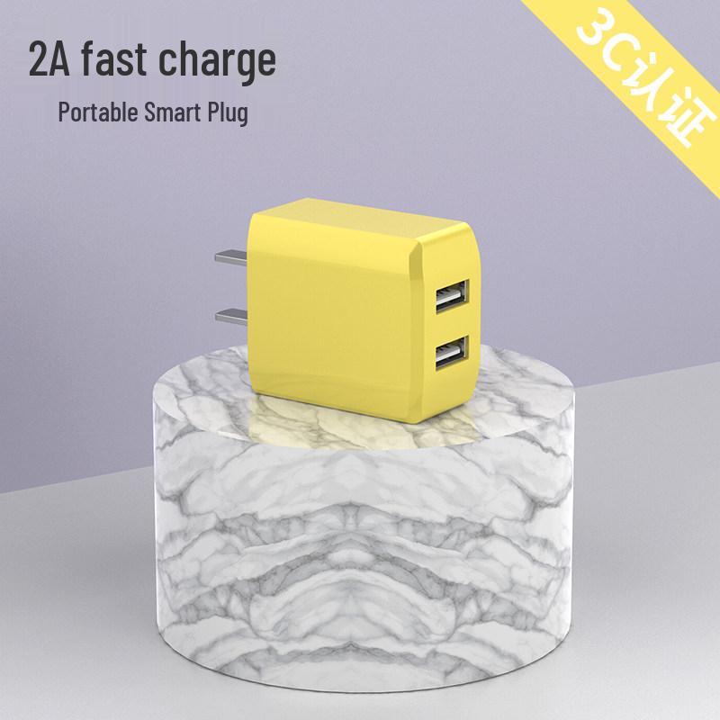 Macaron Color Dual-Port USB Charger 2A for Apple & Android