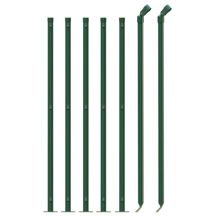 VidaXL Diamond Mesh Fence with Flange, Decorative Fence Panel, Mesh Fence, Protective Barrier 153936