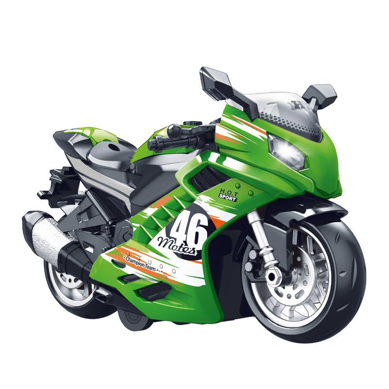 Inertia Motorcycle Toy For Kids With Sound Light Music And Visual Development