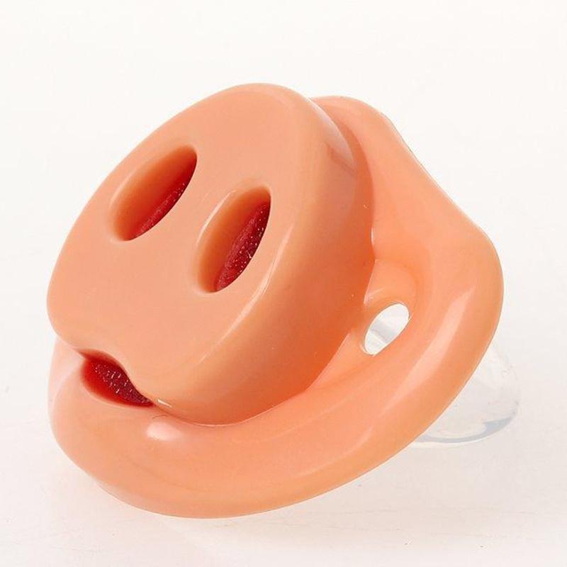 Dummy Baby Newborn Pacifier Teether Pacy Orthodontic Nipples Pig Nose S