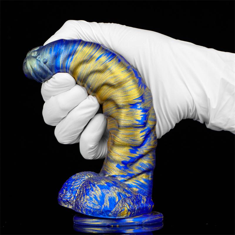 Caterpillar Soft Silicone Mixed Color Heteromorphic Dildo Female Masturbation Sm Sex Toys Adult Products