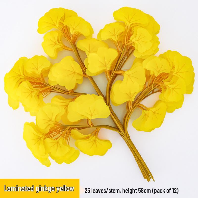 Artificial Banyan Branches with Laminated Plastic Leaves for Landscaping and Decoration