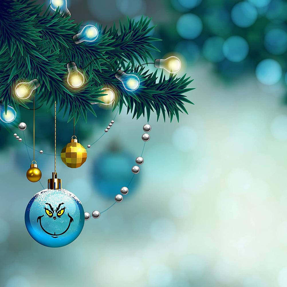 10 kusů Vánoční nálepka dekorace kreslená karikatura vinylové nálepky na ozdoby pro