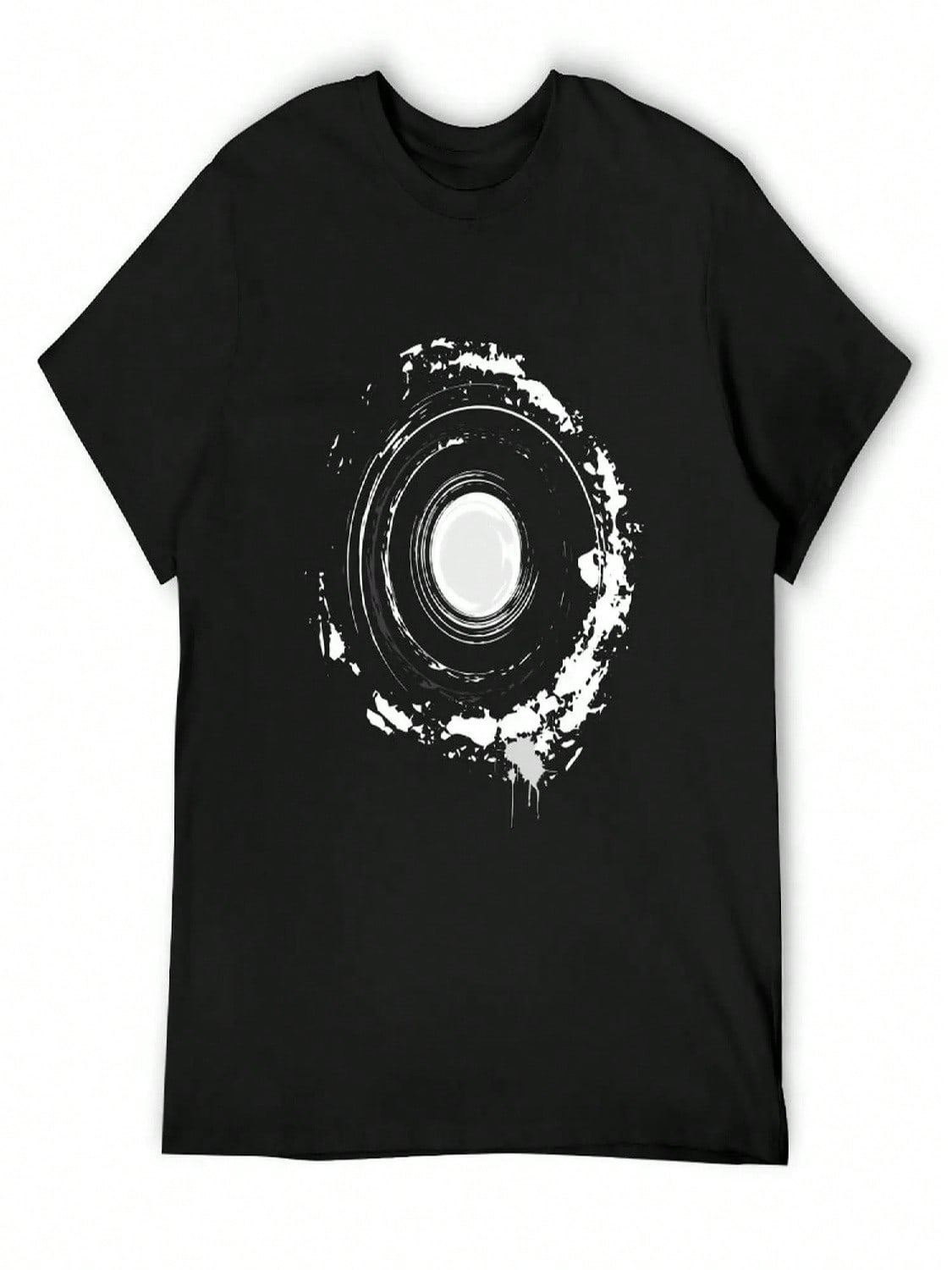 Abstract Moon Art Motive T-Shirt Topping Fashion Shirts Hippie Clothes unisexs Cotton T Shirts S разноцветный