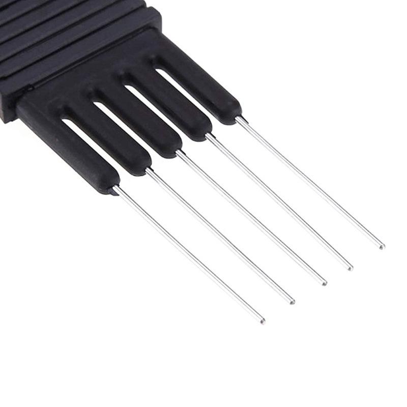 Oil Head Curly Comb Men Double Side Tooth Combs Steel Needle Fork Combs Hair Brush Barber Salon Hairdressing Tools