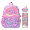 Smiggle Großer Kapazitäts Kinderrucksack Mädchen Leichte Leinwand Schultasche Mit Gepolsterten Trägern Blumenmuster 42x30cm