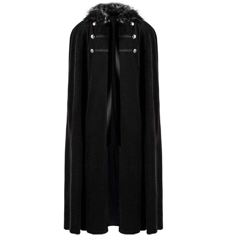 Modischer Halloween Wollmantel für Damen und Herren Retro Steampunk Umhang Umhang Oberbekleidung Wollumhang.