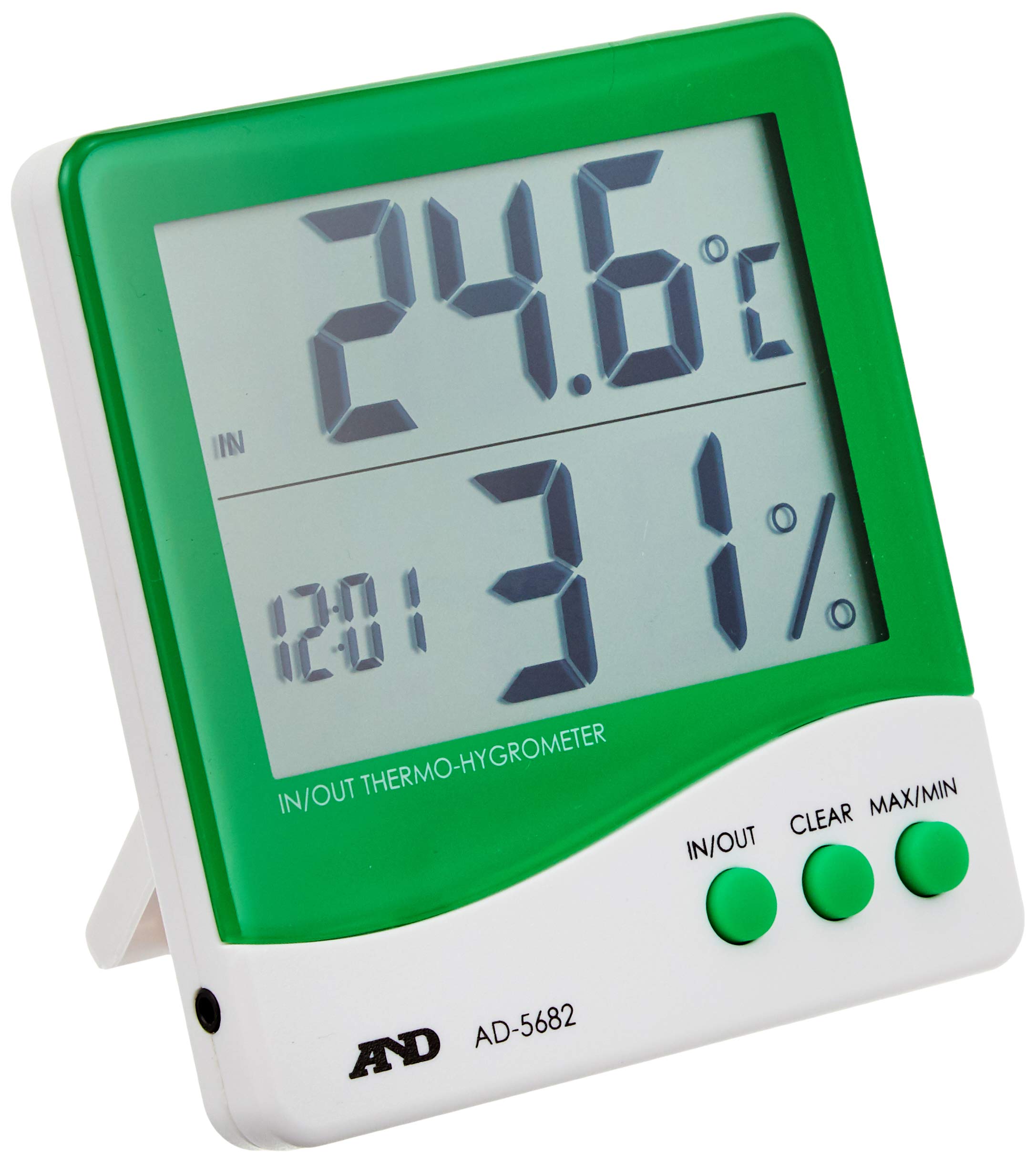 

with External Sensor A&D Thermo-Hygrometer AD-5682 белый