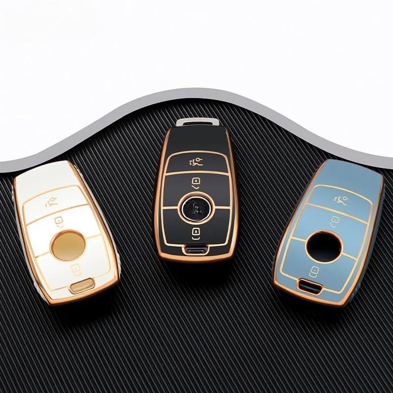 Fashion TPU Car Smart Key Case Cover Shell for Mercedes Benz A C E S Class GLS GLA GLC CLS W205 W222 W213 W177 X167 Accessories