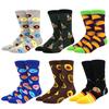 Herren Hip Hop Harajuku Socken Skateboard Karomuster Tiere, Astronauten, Donuts Lustige Mid-Cut Socken