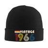Gorro Despojado Unissex Vintage 1966 Acessórios de 60º Aniversário Gorros Quentes de Inverno 60 anos Gorro Chapéu de Tricô