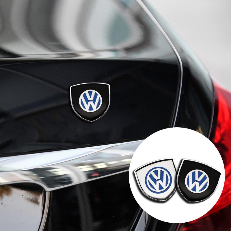 1/2Pcs Car Metal Badge Sticker Decoration Decal Emblem For Volkswagen Golf 7 5 4 6 Passat B6 Mk4 VW Mk7 Tiguan Gol R Accessories zw4