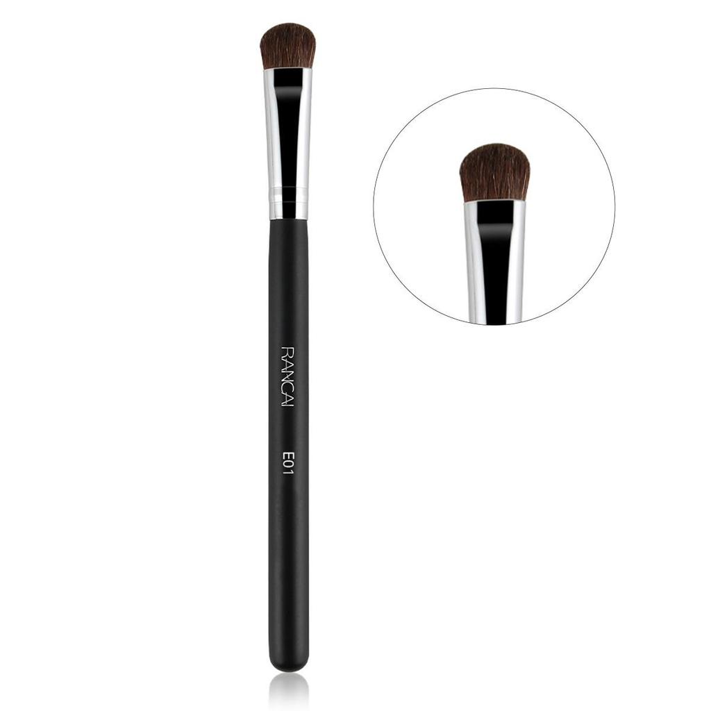 Tragbarer reiner Pferdehaar Lidschatten Verblenderpinsel - Große weiche Borste für Augen-Make-up