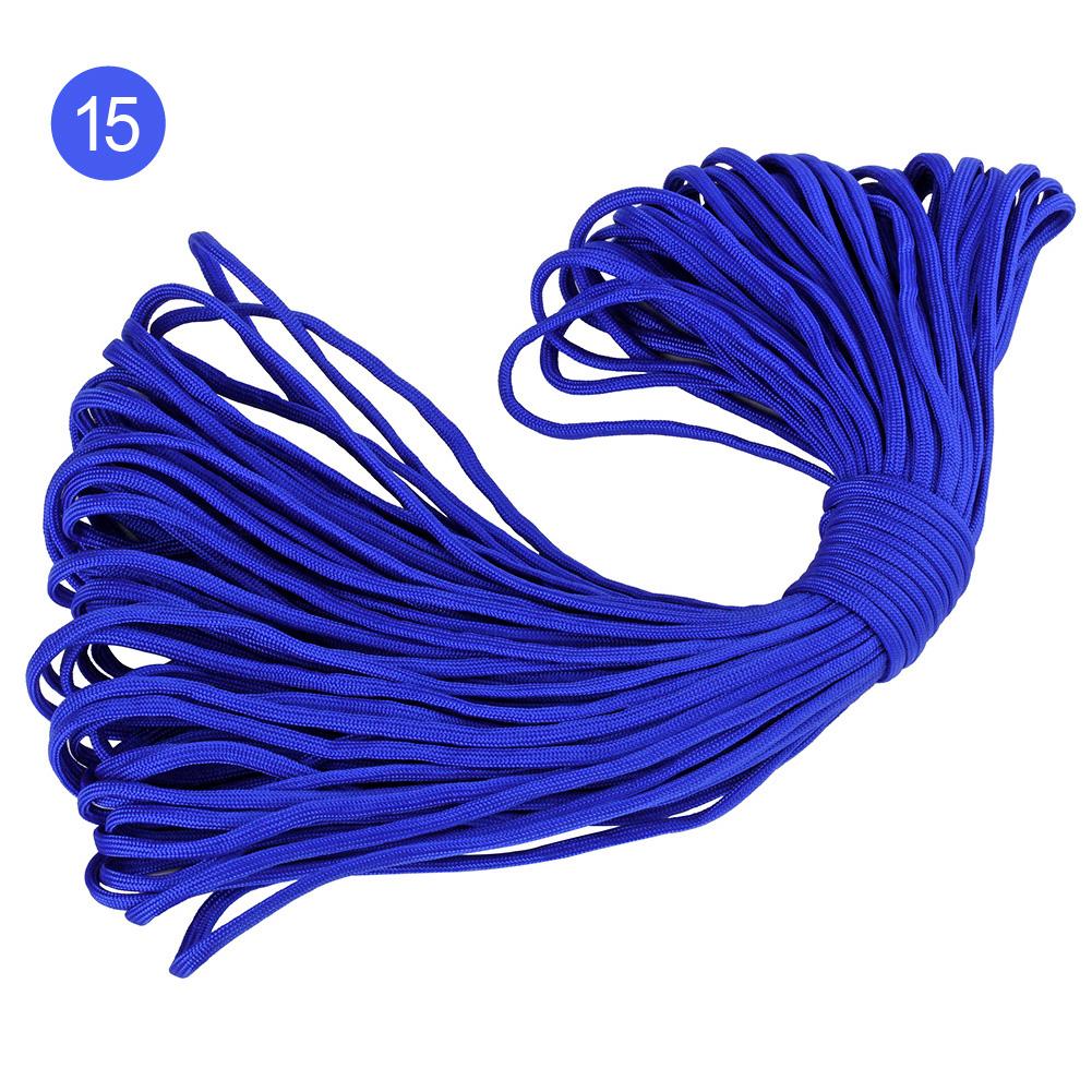4mm 100meters Outdoor Hiking Polyester Paracord 7 Inner Strands Cores 550 Lbs Capacity Full Parachute Cord Nylon Bag Packing