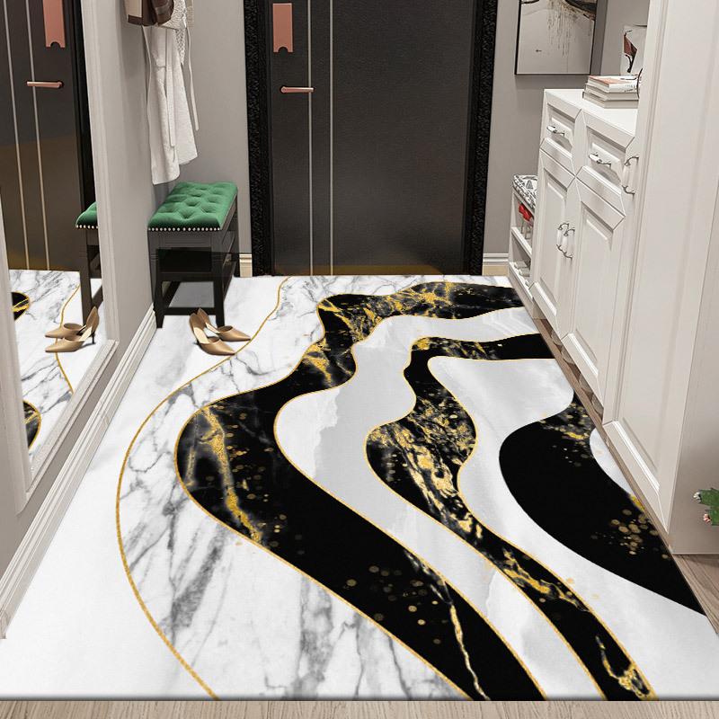 Nordic Style Floor Mat Door Mat Home Bedroom Living Room Bathroom Non-slip Absorbent Machine Washable Carpet Mat