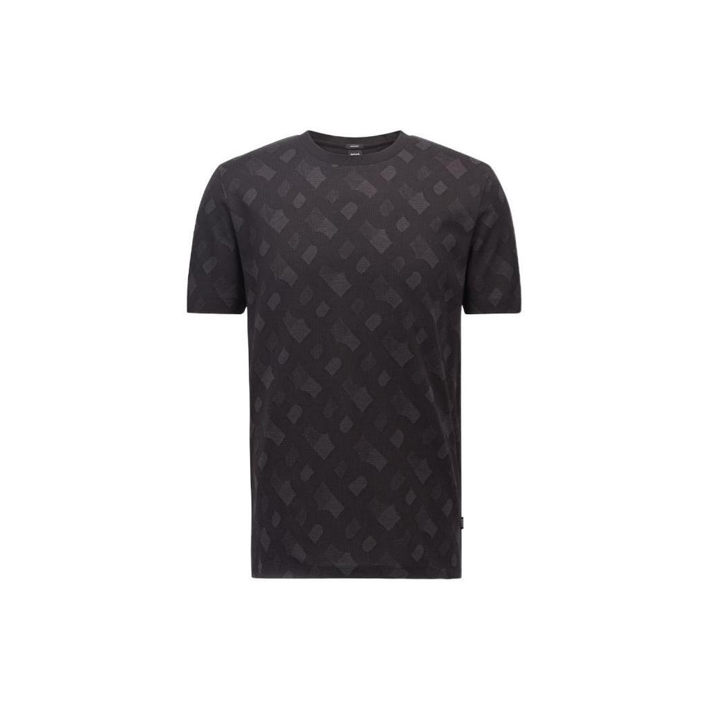 HUGO BOSS T-Shirts Men's Black Crew Neck 50469466-010