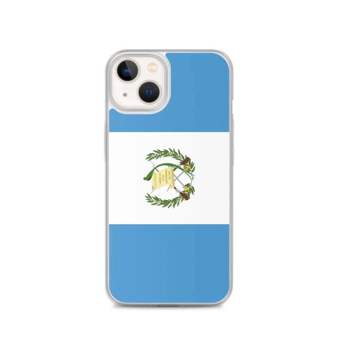 Coque Téléphone – Drapeau Du Guatemala – Compatible iPhone 13 – Étui Souple – Résistant Et Antichoc - Silicone - Pixelforma