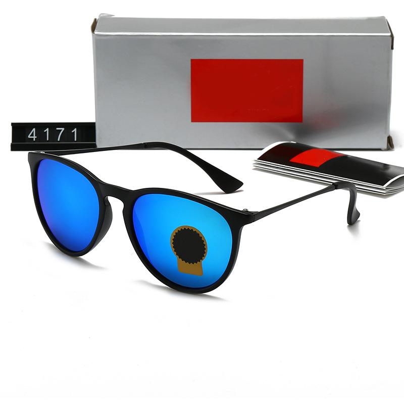 A Full Set of Packaging Men's and Women's Jindian Round Small Frame Glass Sunglasses High-quality Men's Casual Fashion Sunglasses