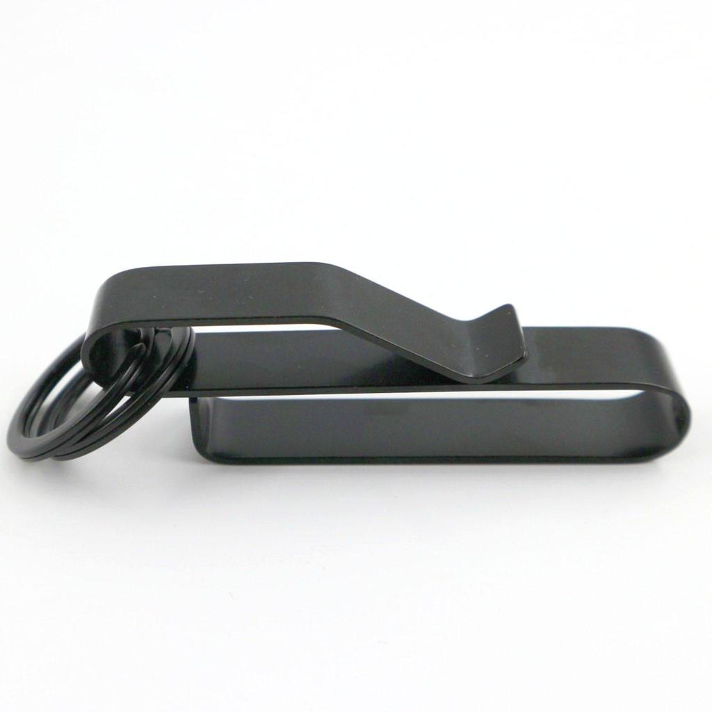 Clip pour clés large en acier inoxydable pour boucle de ceinture