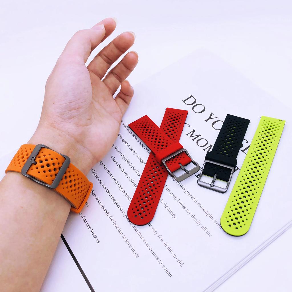 22mm Sports Silicone Watch Strap For Garmin Venu 3 2 Vivoactive 4 Forerunner 965 955 945 935 Replacement Strap Watch Accessories