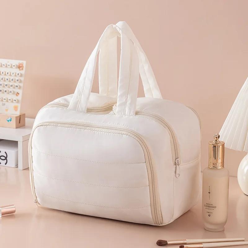 Cartoon Pattern Cute Portable Lightweight Makeup Bag Women's Travel Storage Bag Handheld Organizer Cosmetic Pouch Wash Bag