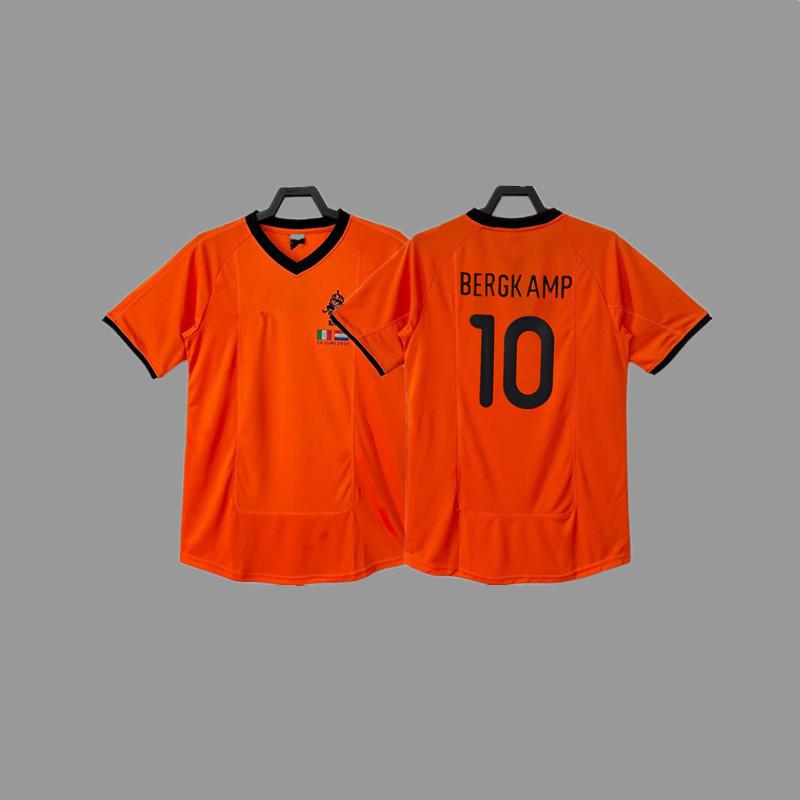 Retro jersey, football jersey, classic nostalgic replica Thai jersey, game training jersey, short-sleeved sportswear.