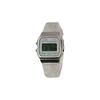 CASIO Customized watch modified series luminous mirror silver resin case classic retro fashion trend waterproof Quartz resin F-91WS-7
