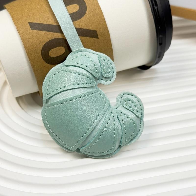 Croissants Bag Charm Pendant Aesthetic Purse Charms Aesthetic keychains Keyring for Women Backpack Purse Handbag Decors