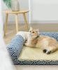Aimoha Japanese Style Cool Washable Pet Bed Cat Dog M Blue