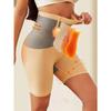 Pantalones Cortos Térmicos Cálidos sin Costuras de Cintura Alta para Control de Barriga Postparto, Pantalones de Ropa Interior Moldeadora para Mujer Boxer Levanta Glúteos