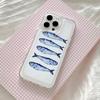 Fisch Sardinen mit Armband Handyhülle für Samsung Galaxy A55 A35 A25 A15 A05s A54 A24 A14 A06 A13 A53 A33 A23 4G 5G Rückseite