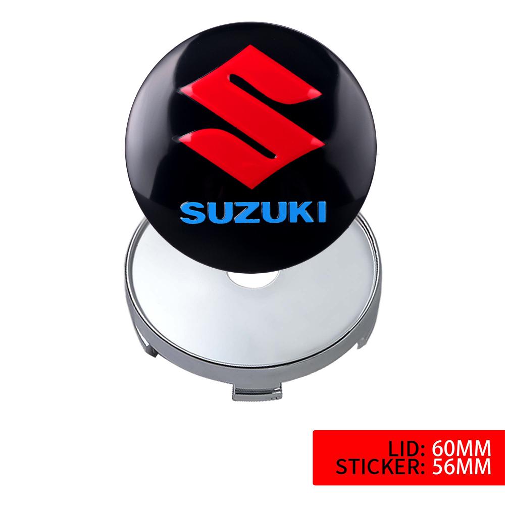 Cache-moyeu de roue de voiture Autocollant Badge Accessoires Auto Pour Suzuki Swift Sport Vitara Jimny SX4 Alto Splash Wagon Baleno