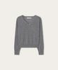 ATA Cadiz Wool Cashmere V-Neck Pullover_Melange Grey