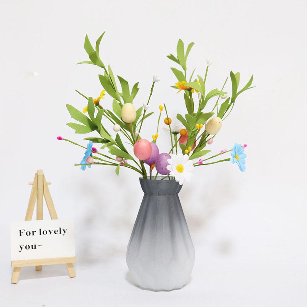 Bouquets Decoration Daisy Foam Eggs Branch Easter Colorful Egg Foam Flower Egg Branch For Event Decoration Easter Party Spring