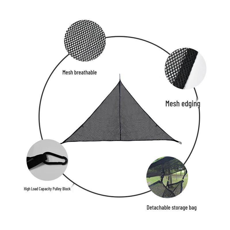 ZISIZ Outdoor Triangular Camping Hammock
