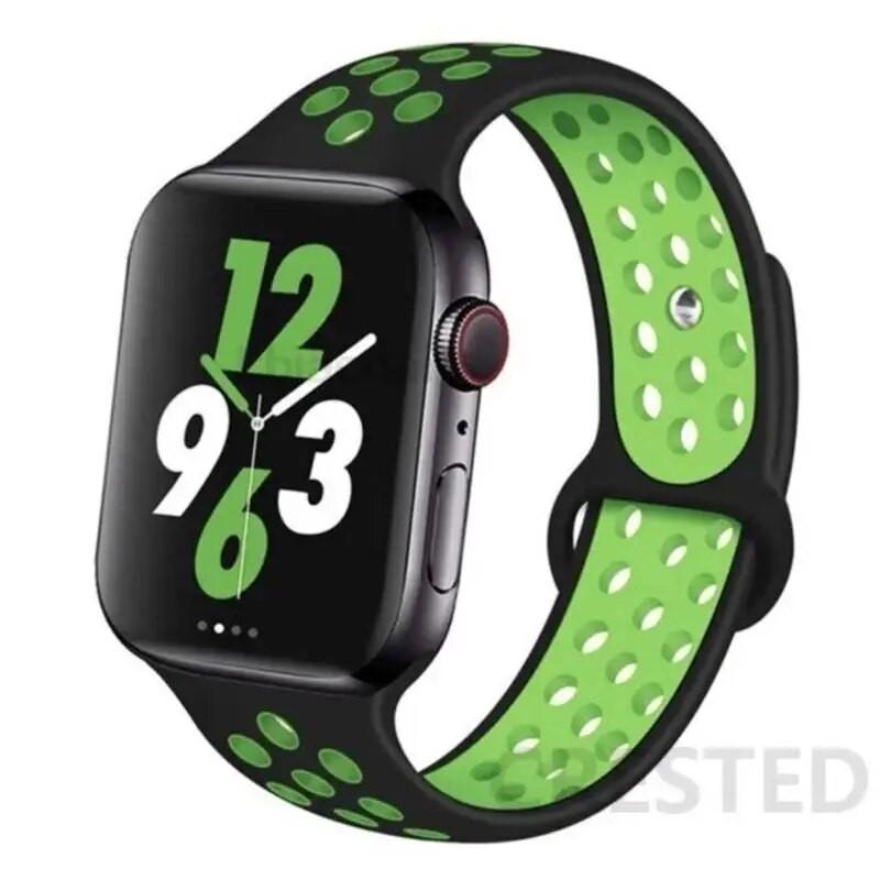Silicone band For Apple Watch 11 strap 44mm 40mm 45mm 41mm 42mm 46mm correa bracelet iWatch Series 10 8 SE 3 6 7 9 Ultra 2 49mm