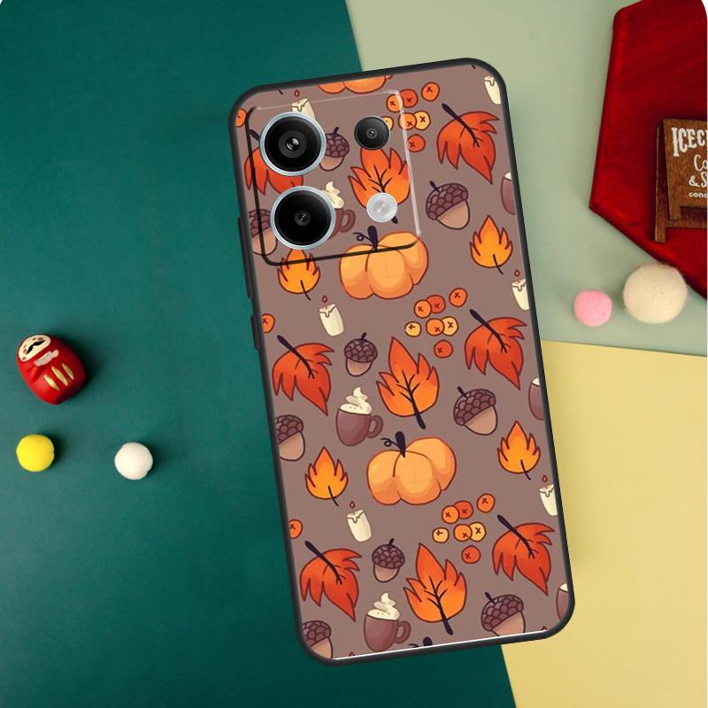 

Autumn Pumpkins Case For Xiaomi Redmi Note 14 Pro 13 12 11 10 15 Pro Plus Redmi 15C 14C 13C 10C 12C 15 Funda Redmi 15C 5G