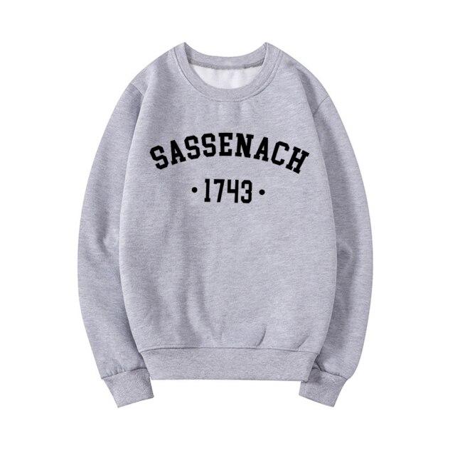 

Sassenach 1743 Толстовка унісекс Outlander Book Series Толстовка Outlander Tv Show Inspired Hoodies Унісекс Світшоти з круглим вирізом Топ XXXL