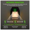 Solar Wall Lamp  Waterproof Motion Sensor 3 Modes Outdoor LED Light for Patio Courtyard Porch Barn Garage Garden