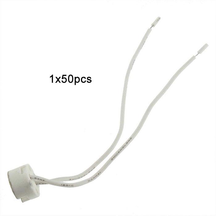 Mini Bi-pin MR16 G4 Ceramic Socket MR11 G5.3 Halogen Bulbs Base Holder Lamp Ceramic Wire Connector for Incandescent Led Socket